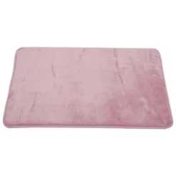 Unique Bargains Solid Color Pattern Bathroom Rugs Polyester Bath Mat Machine Washable Pink 90x60cm -Decor Haven Shop GUEST 1ec8c9a6 6a57 4a67 81d4 d892f8be91aa