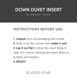 Extra Warm Luxury White Duck Down Duvet Comforter Insert | BOKSER HOME -Decor Haven Shop GUEST 1f5119f9 c036 4378 88cc f0b372542e9c