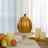 Northlight 9.75" Gold And Orange Greek Key Textured Autumn Pumpkin Tabletop Decoration -Decor Haven Shop GUEST 216d6b9a ac03 4d7e a608 d2bde9845e5b