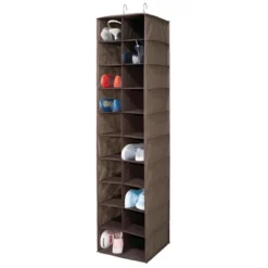 MDesign Large 20 Shelf Fabric Over Rod Closet Hanging Storage Unit -Decor Haven Shop GUEST 216fb152 9a41 4bad 9545 d618fa43cd76