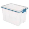 Sterilite 20 Quart Stackable Clear Plastic Storage Tote Container With Clear Gasket Latching Lid For Home And Office Organization, Clear -Decor Haven Shop GUEST 21a622b0 ccf2 45b7 a020 ee7c3db4cf2d