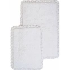 2pc Solid Crochet Bath Rug Set - Chesapeake -Decor Haven Shop GUEST 21afc66f ff76 45ae 9f5b 4aa3b6d23d0d