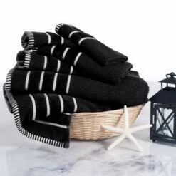 6pc Combed Cotton Bath Towel Set - Yorkshire Home -Decor Haven Shop GUEST 2208a427 4e6e 4a48 a392 4e7292caf4c8