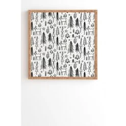 Heather Dutton Winter Wonderland Bamboo Framed Wall Art White - Deny Designs -Decor Haven Shop GUEST 22552a7a 3f34 49e3 8b95 2c03431727d3