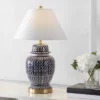 28.5" Ceramic/Iron Coastal Modern Table Lamp Blue/White (Includes LED Light Bulb) - JONATHAN Y -Decor Haven Shop GUEST 2333d1fc 0341 4fe2 8169 a308ac453cb2