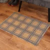 2'x3' ColorStar Prairie Grid Door Mat Khaki - Bungalow Flooring -Decor Haven Shop GUEST 25880ce8 f0d2 4ad2 8f7b b4f661a7f0f4