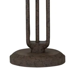 Franklin Iron Works Rustic Industrial Table Lamp 26 1/2" High With USB Dimmer Rust Bronze Haft Dome Glass Shade For Bedroom Living Room House Desk -Decor Haven Shop GUEST 268be5d3 cb90 4b69 90b6 099b14aa9924