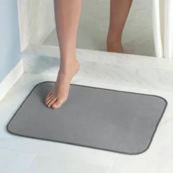 18"x24" Bath Mat Gray - IDESIGN -Decor Haven Shop GUEST 27234453 504c 4840 89e6 89b69c26cc87