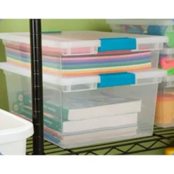 Sterilite 64 Quart Large Latching Stackable Clear Plastic Storage Tote Box, 12 Pack & Deep Clip Container Bins For Organization And Storage, 4 Pack -Decor Haven Shop GUEST 27cf325c 6b1d 4dce b46f 3b8e980b0420