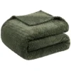 1 Pc Twin Polyester Flannel Fleece Bed Blankets Army Green - PiccoCasa -Decor Haven Shop GUEST 2a76fc9b ffbd 4cf2 b366 193dfab78952