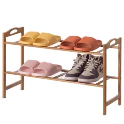 Basicwise Bamboo Storage Shoe Rack, Free Standing Shoe Organizer Storage Rack -Decor Haven Shop GUEST 2b06d149 e8d1 4251 9a92 43094f278ccd