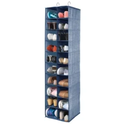 MDesign Large 20 Shelf Fabric Over Rod Closet Hanging Storage Unit -Decor Haven Shop GUEST 2b2cf443 efad 4ca4 a19d 8dfbc5d0e688