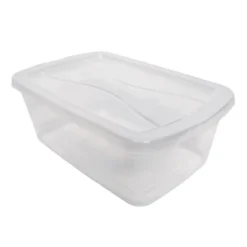 Rubbermaid Cleverstore Home/Office 6 Quart Clear Plastic Storage Tote Container Box Bin With Lid For Garage Or Basement, (12 Pack) -Decor Haven Shop GUEST 2bf98920 7465 4568 8144 4cac61bbd9fc