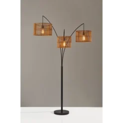 82" Cabana Collection 3-Arm Arc Lamp Black - Adesso -Decor Haven Shop GUEST 2c36ef26 ab03 43fc 9cab 87550266dec7