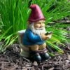 Sunnydaze Decor Sunnydaze Cody The Garden Gnome On The Throne Reading Phone Indoor/Outdoor Lightweight Resin Lawn And Garden Statue - 9.5" H -Decor Haven Shop GUEST 2c719033 8a0f 48f3 87b5 845da7710af9