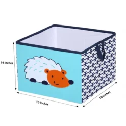 Bacati - Liam Aztec Design Hedgehog Aqua/Orange/Navy Storage Box Large -Decor Haven Shop GUEST 2c9cc01d 7f36 414f 9218 e4f44cc8e4bf