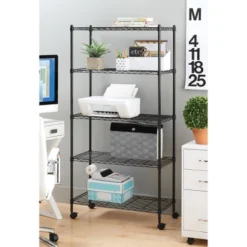 Whitmor Supreme 5 Tier Cart Silver -Decor Haven Shop GUEST 2cec23df 3161 4b97 82e0 71451c1b845c