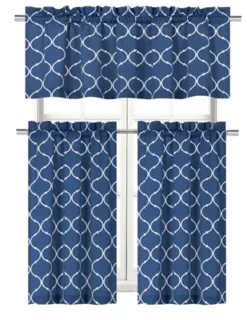 Kate Aurora Shabby Lattice Cotton Blend Kitchen Curtain Tier & Valance Set -Decor Haven Shop GUEST 2d6609fc eb95 43df 96e3 95f92de54b80