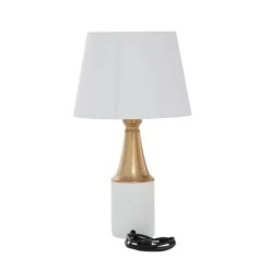 Traditional Metal Table Lamp White - CosmoLiving By Cosmopolitan -Decor Haven Shop GUEST 2d8e6deb 5e7b 4174 867a 124145d4842e