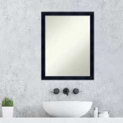 Madison Black Non-Beveled Wood Bathroom Wall Mirror -Decor Haven Shop GUEST 2daf8d01 9277 4498 a516 8d53ae843d96