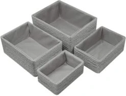 Sorbus Woven Storage Basket - 4-Piece Set -Decor Haven Shop GUEST 2daff4f9 040d 488a b4c4 7a41d9b2bca2