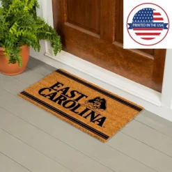 Evergreen East Carolina University Logo Turf Mat, Brown- 28 X 16 Inches Indoor Outdoor Doormat -Decor Haven Shop GUEST 2e716f6f 9123 4389 b7ef e1a440416ec6