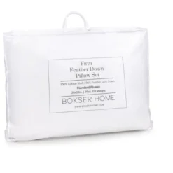 2 Pack Firm White Duck Feather & Down Bed Pillow | BOKSER HOME -Decor Haven Shop GUEST 2f15bd7a 73d7 47ce 9b92 746719313dad