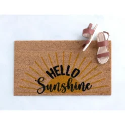 Shiraleah "Hello Sunshine" Rectangle Doormat -Decor Haven Shop GUEST 2f1d5fa1 21d5 44d2 b8a3 f09c6b0e22f0