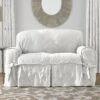 Matelasse Damask Slipcover White - Sure Fit -Decor Haven Shop GUEST 2f2093df 6cac 464a b268 4a6894f42092