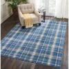 Nourison Grafix Contemporary Plaid Area Rug -Decor Haven Shop GUEST 2f45f418 6679 4ae5 b53a 2d97ec5888e7