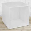 Niche Cubo Stackable Storage Organizer Cube White Wood Grain -Decor Haven Shop GUEST 325976ad edb6 4cfc b058 e90bdc27f9ea