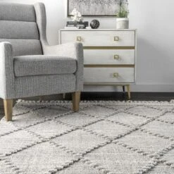 NuLOOM Skylar Textured Trellis Tasseled Area Rug -Decor Haven Shop GUEST 32ec9ca6 c301 407d 91a0 70d898daea77