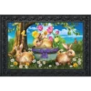 Briarwood Lane Spring Bunny Basket Floral Doormat Tulips Easter Floral Indoor Outdoor 30" X 18" -Decor Haven Shop GUEST 348a1820 7605 41bb aea4 cf04124cd539