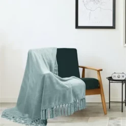 Kate Aurora Ultra Soft & Plush Fringed Oversized Accent Fleece Throw Blanket Cover - 50 In. W X 70 In. L -Decor Haven Shop GUEST 35939190 3640 4547 8465 c05efc3a9b1f