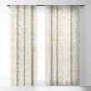 Ninola Design Winter Stars Holiday Gold Single Panel Sheer Window Curtain - Deny Designs -Decor Haven Shop GUEST 3702be6d c08c 4fe6 b0cd b9bccdf13209