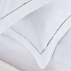 Standard 2pk Hemstitch Pillow Sham White - Luxury Hotel -Decor Haven Shop GUEST 372bc8ad d914 4723 a3c1 fdb506eb4bd0