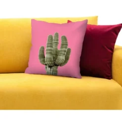 Americanflat Cactus On Pink And Cactus On Yellow By LILA + LOLA Set Of 2 Throw Pillows -Decor Haven Shop GUEST 37641e86 4b55 4205 965b 177d4e36db94