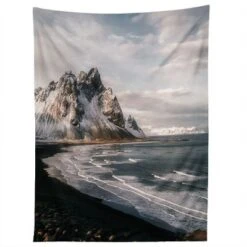 Michael Schauer Stokksness Icelandic Mountain Beach Sunset Tapestry - Society6 -Decor Haven Shop GUEST 37a3162b 9f08 47a6 bebd ea2f7502fe36