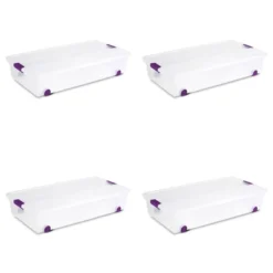 Sterilite 17611704 60 Quart ClearView Latch Lid Wheeled Underbed Box -Decor Haven Shop GUEST 37ef9423 6b36 4728 8609 c00b39829e50