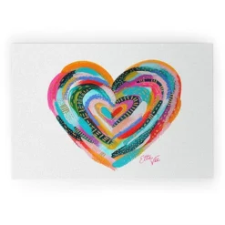 EttaVee Art Heart No1 Looped Vinyl Welcome Mat - Society6 -Decor Haven Shop GUEST 3d3c4ba8 c5a9 418f 9008 782b48fd8541