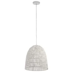 15" 1-Light Imara Pendant Hemp White - River Of Goods -Decor Haven Shop GUEST 3d4cbe37 4215 4e10 8d64 de19c33a0421