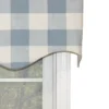 Grande Check Regal Style 3" Rod Pocket Valance 50" X 17" Blue By RLF Home -Decor Haven Shop GUEST 3e679106 8307 4f24 830c d2d11fc9c458