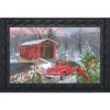 Briarwood Lane Winter Covered Bridge Seasonal Doormat Pickup Truck Indoor Outdoor 30" X 18" -Decor Haven Shop GUEST 40218079 1f73 43d5 a5b9 ff2f5bf1c74e