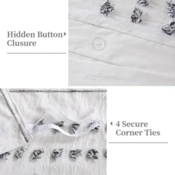 Cotton Duvet Cover Queen Size, 3Pcs Yarn-Dyed Tufted Dots Jacquard Duvet Cover Set -Decor Haven Shop GUEST 4070e03d e754 4a73 b927 751b3aa8cd20