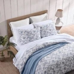 Tommy Bahama 3pc Pen And Ink Duvet Cover Bedding Set Blue -Decor Haven Shop GUEST 419aab74 a866 43bc b905 a841e4411874