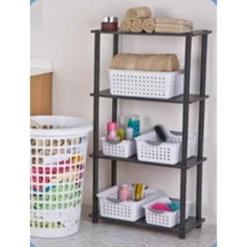 Sterilite Ultra Ventilated Open Top Plastic Storage Organizer Basket With Gray Contoured Carrying Handles -Decor Haven Shop GUEST 421d6399 1599 44ce ae8f ec3c12bb9f42