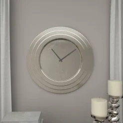 24" X 24" Round Aluminum Layered Rim Wall Clock - Olivia & May -Decor Haven Shop GUEST 426d3717 7faa 4161 a819 9d0925dfddbc