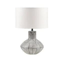 Bayard Ceramic (Includes LED Light Bulb) Table Lamp Gray - 510 Design -Decor Haven Shop GUEST 434362b7 fd30 4ed7 9c4c beb566663325