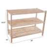 Hastings Home 3-Tier Wooden Shoe Rack - Organizes Up To 9-Pairs - Light Woodgrain -Decor Haven Shop GUEST 43fe986e a66a 4978 820a 2f7d9f6df056