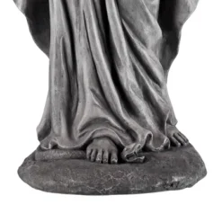 John Timberland Virgin Mary Statue Sculpture Decor Outdoor Garden Front Porch Patio Yard Outside Home Balcony Gray Stone Finish Ceramic 29" Tall -Decor Haven Shop GUEST 44ab0136 a757 42c3 89db 2ec7ca58604b